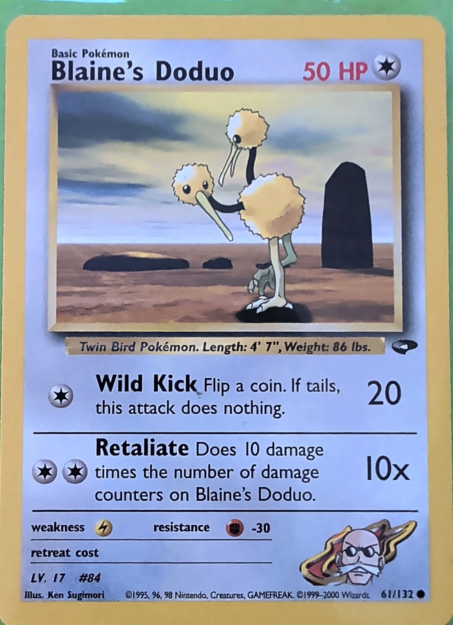 Blaine's Doduo Common Gym Challenge 061/132 MP