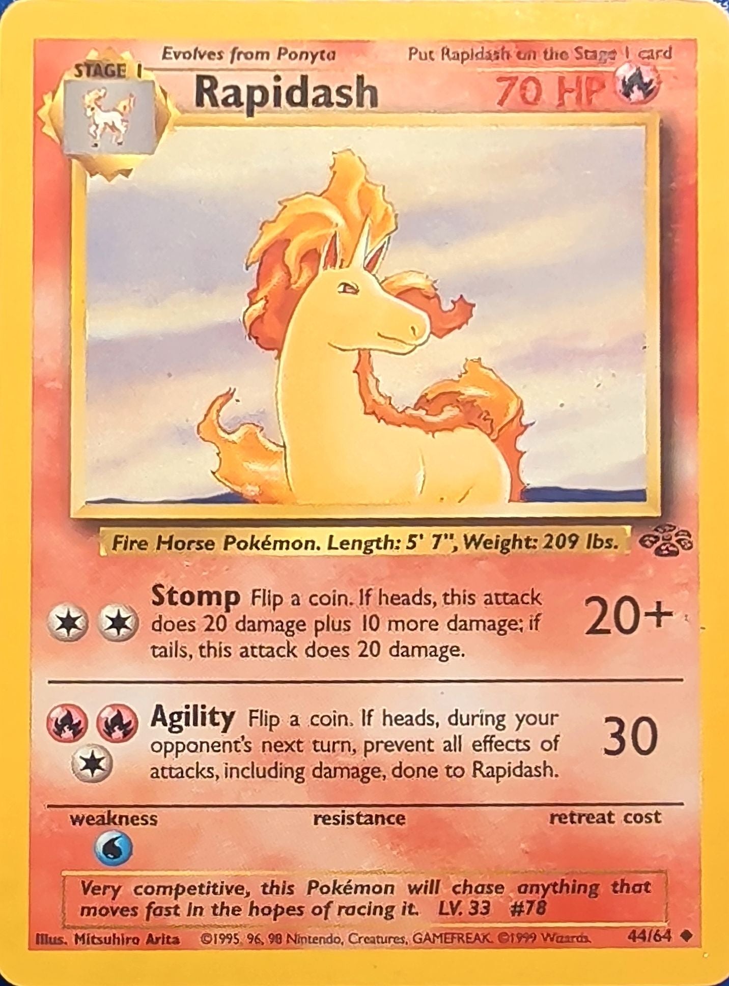 Rapidash Uncommon Jungle 44/64 MP
