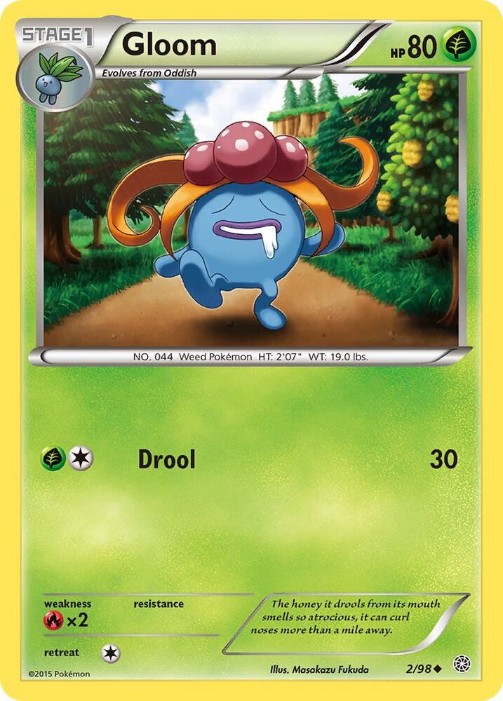 Gloom Uncommon XY - Ancient Origins 2/98 MP (Back)