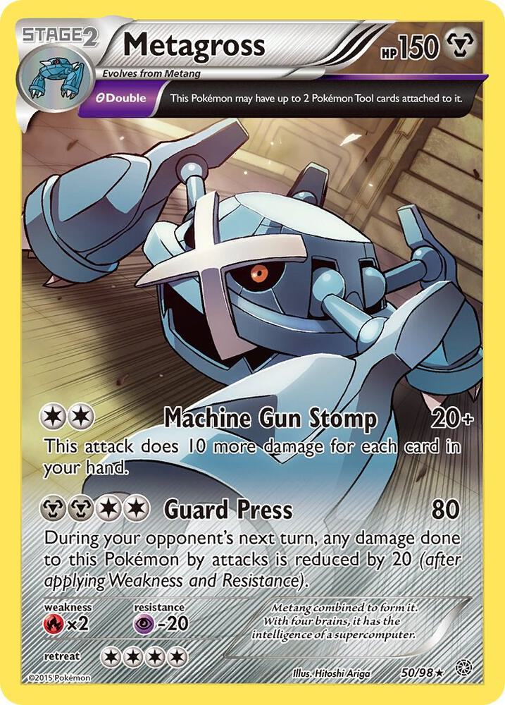 Metagross (50) Rare XY - Ancient Origins 50/98 MP (Back)
