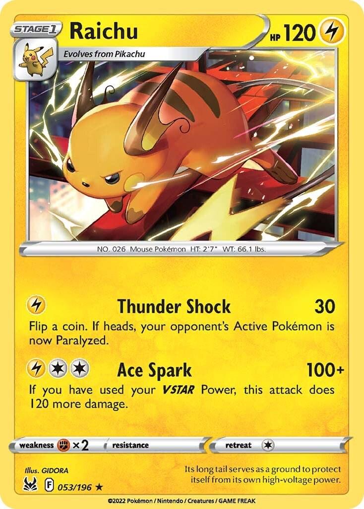 Pokemon Raichu Lost Origin 053/196
