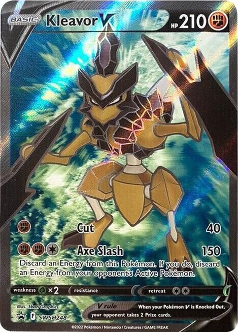 Kleavor V (Full Art) Promo SWSH: Sword & Shield Promo Cards SWSH248 MP (Back)