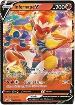 Infernape V - Promo SWSH: Sword & Shield Promo Cards SWSH252 MP (Back)