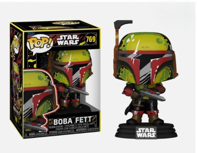 Bobba Fett Pop! vinyl figure with packaging on a white background