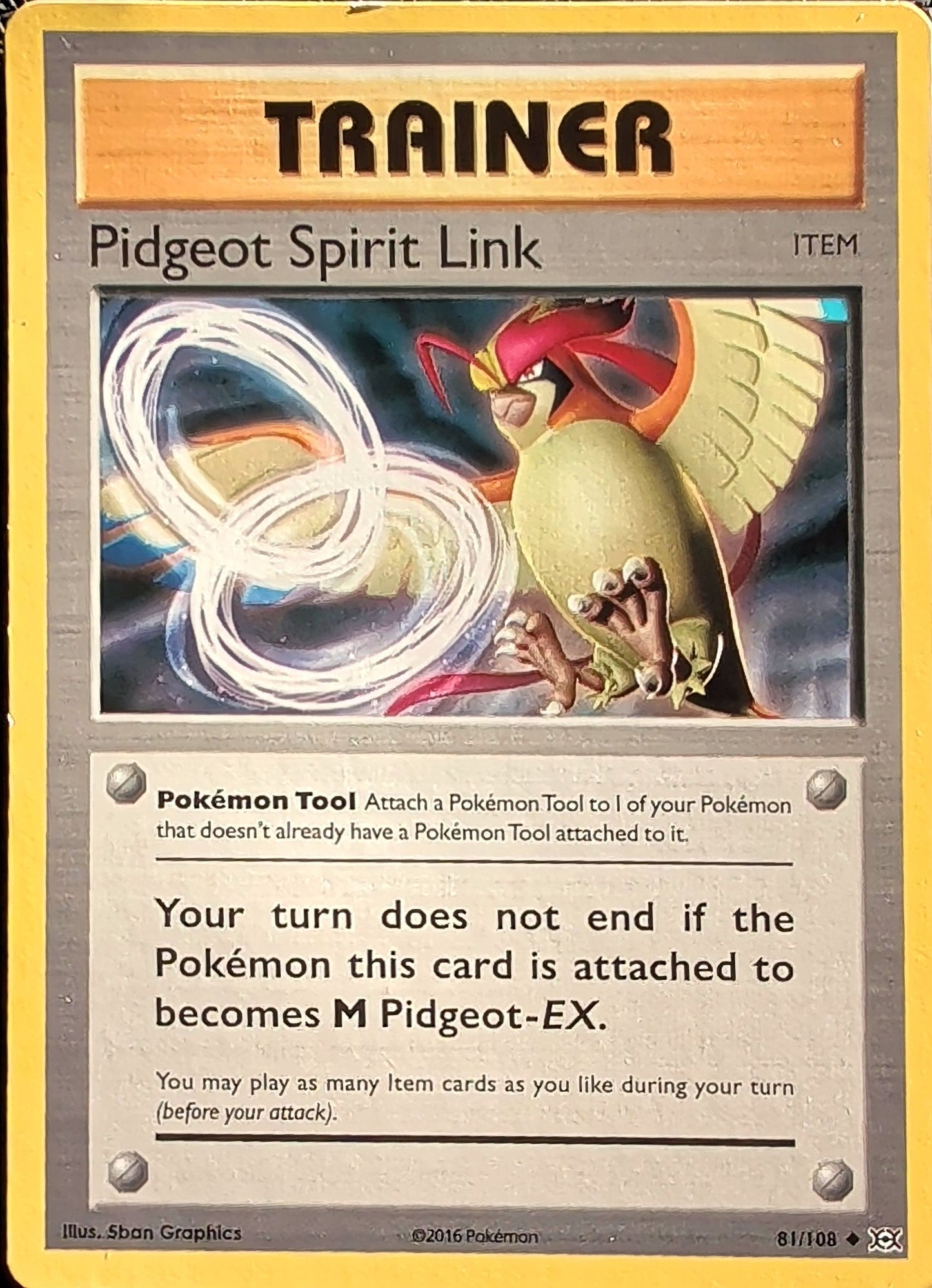 Pidgeot Spirit Link Uncommon XY - Evolutions 81/108 MP