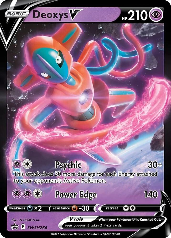 Deoxys V Promo SWSH: Sword & Shield Promo Cards SWSH266 MP (Back)