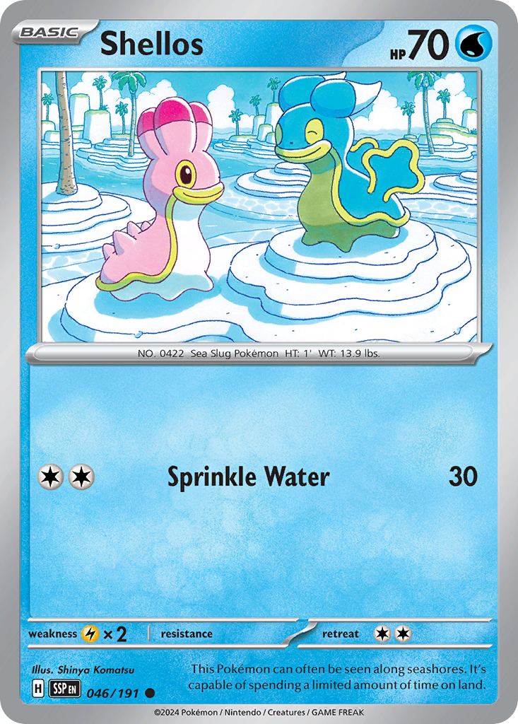 Pokemon Shellos Surging Sparks 046/191