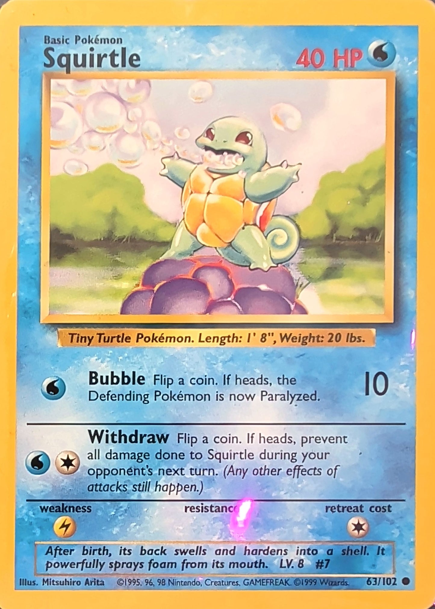 Squirtle Common Base Set 063/102 MP