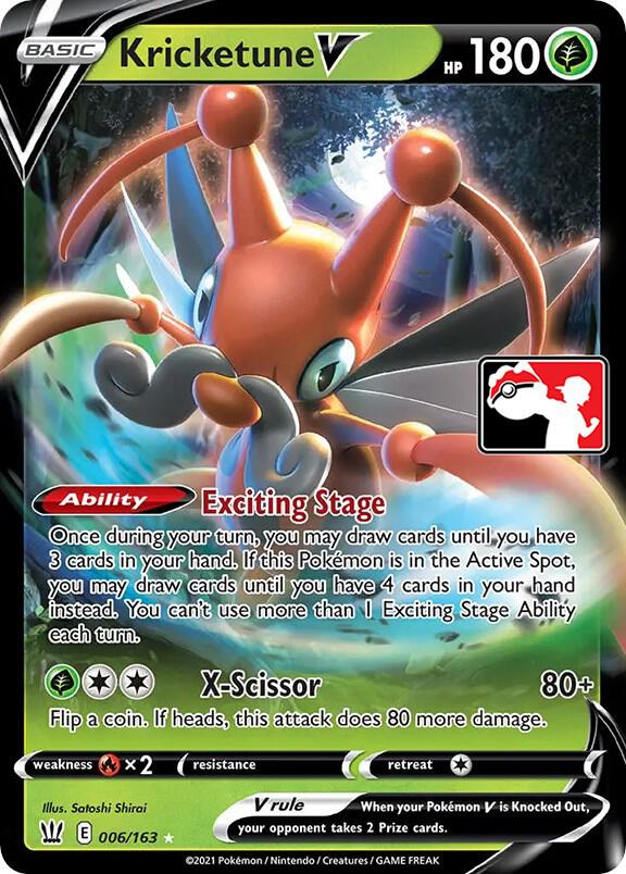 Kricketune V Ultra Rare Prize Pack Series Cards 006/163 NM (Back)