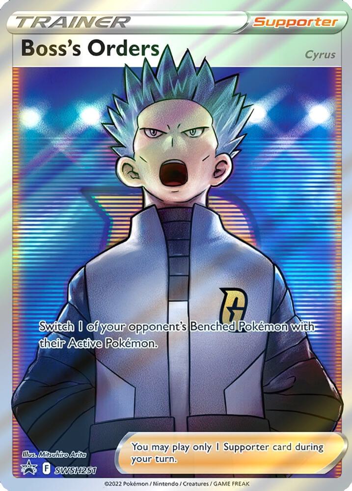 Boss's Orders (Full Art) Promo SWSH: Sword & Shield Promo Cards SWSH251 MP (Back)