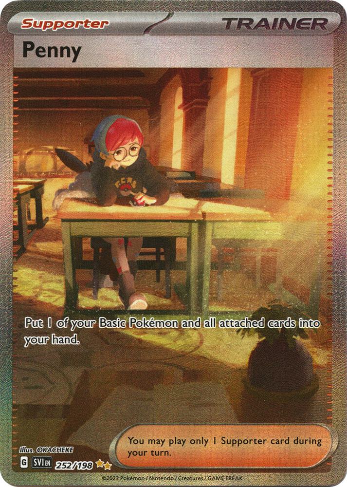 Penny Special Illustration Rare SV01: Scarlet & Violet Base Set 252/198 MP (Back)