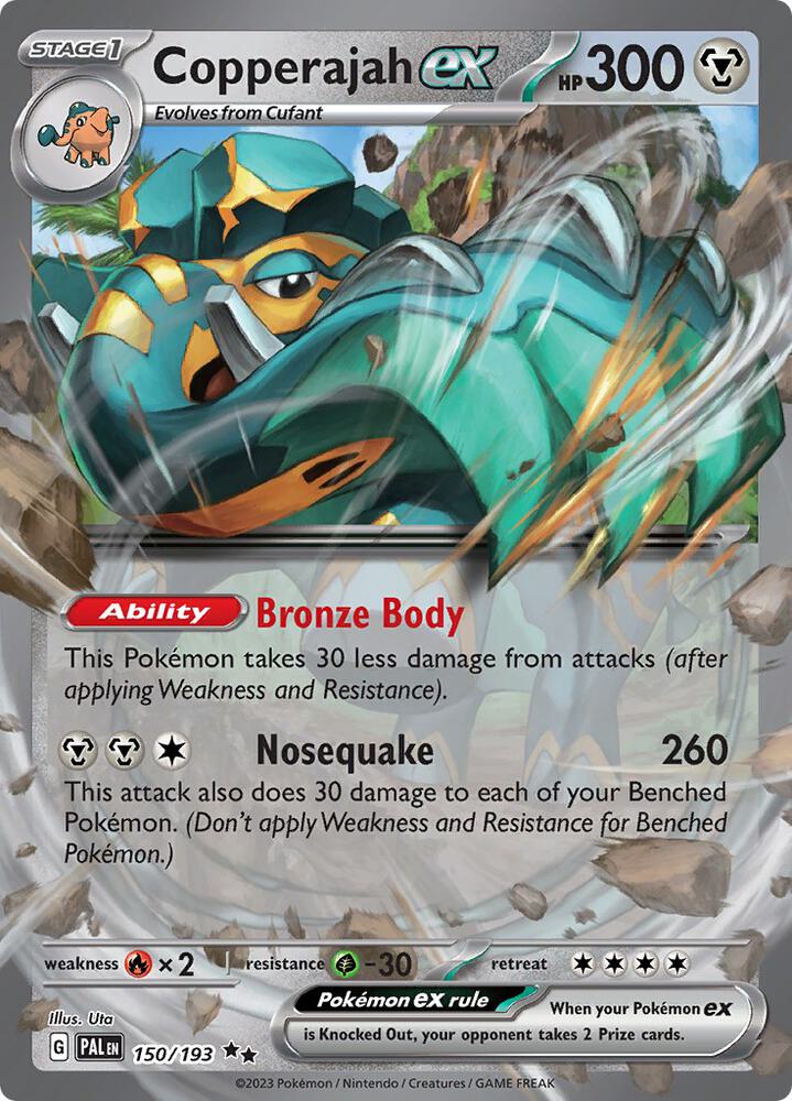 Copperajah ex Double Rare SV02: Paldea Evolved 150/193 MP (Back)