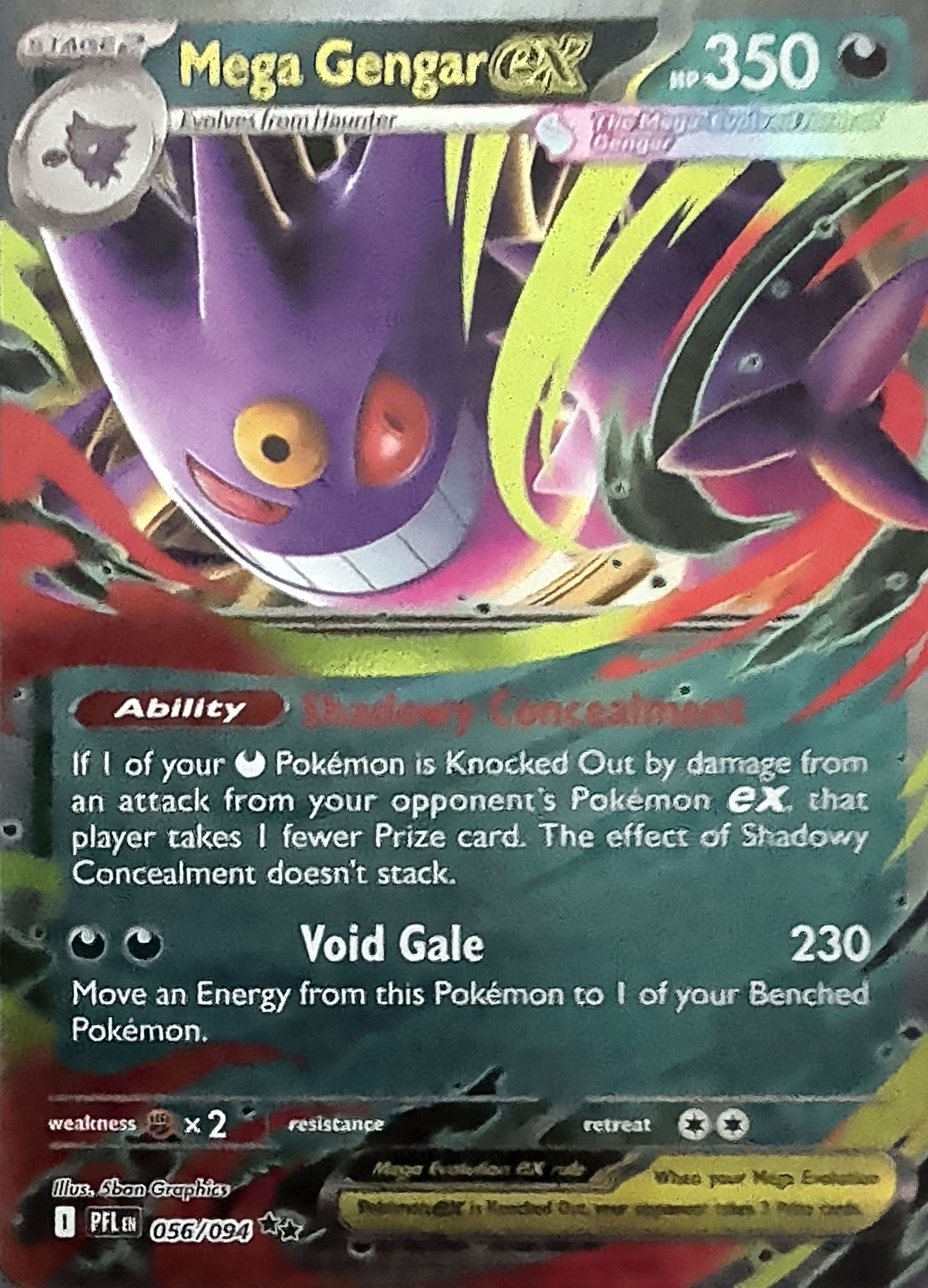 Mega Gengar ex Double Rare ME02: Phantasmal Flames 056/094 MP