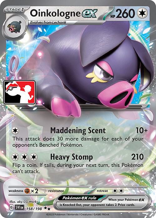 Oinkologne ex Double Rare Prize Pack Series Cards 158/198 MP (Back)
