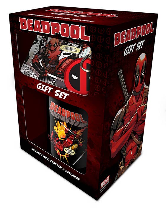 Pyramid International - Deadpool (Merc Goals) Mug Coaster & Keychain Set