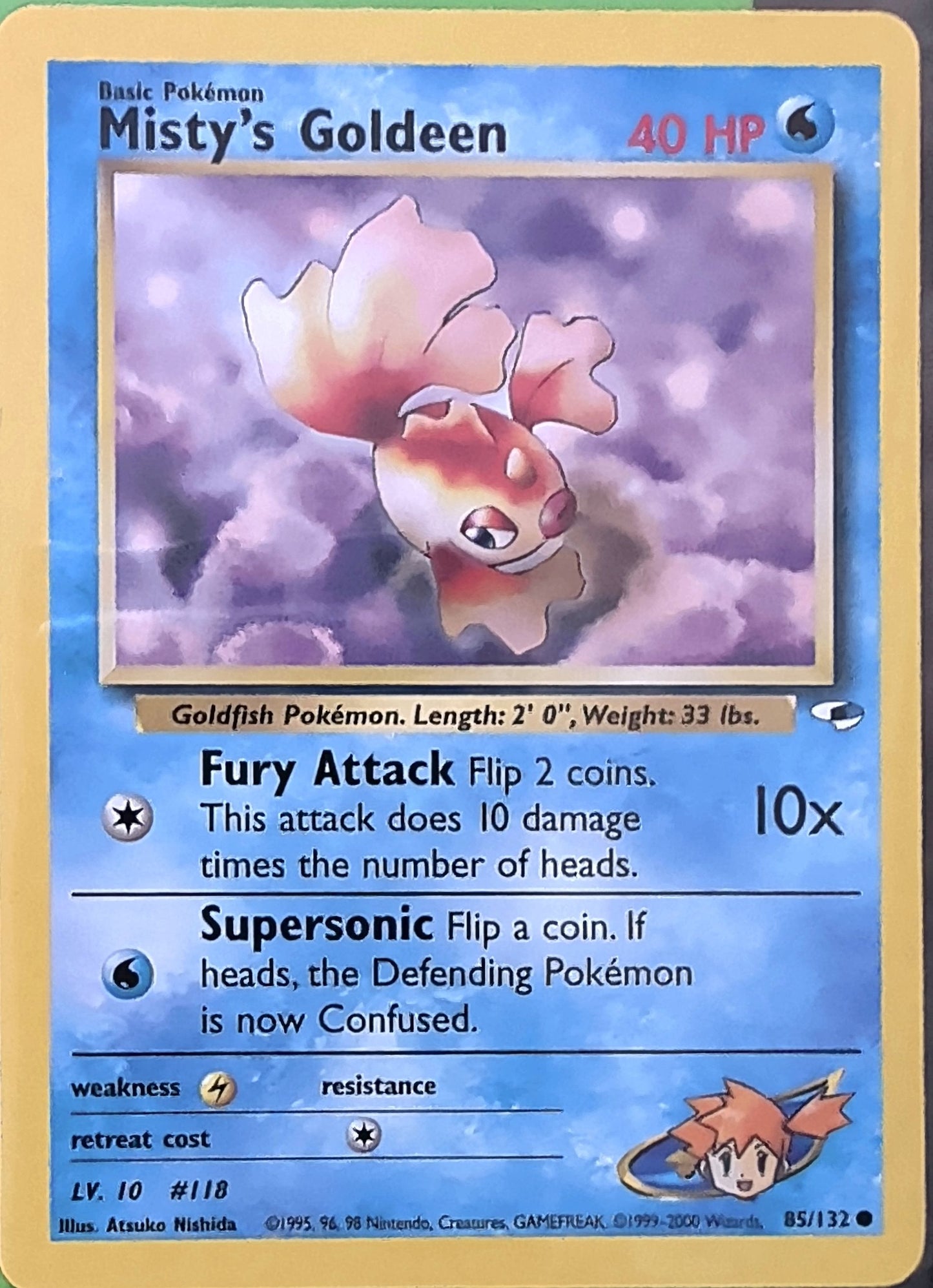 Misty's Goldeen (85) Common Gym Heroes 085/132 MP