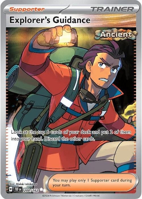 Explorer's Guidance Ultra Rare SV05: Temporal Forces 200/162 MP (Back)