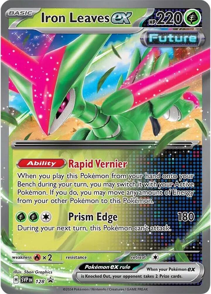 Iron Leaves ex Promo SV: Scarlet & Violet Promo Cards 128 MP (Back)