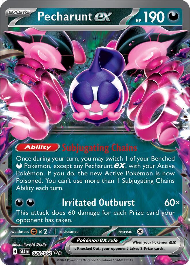 Pecharunt ex - Double Rare SV: Shrouded Fable 039/064 MP (Back)