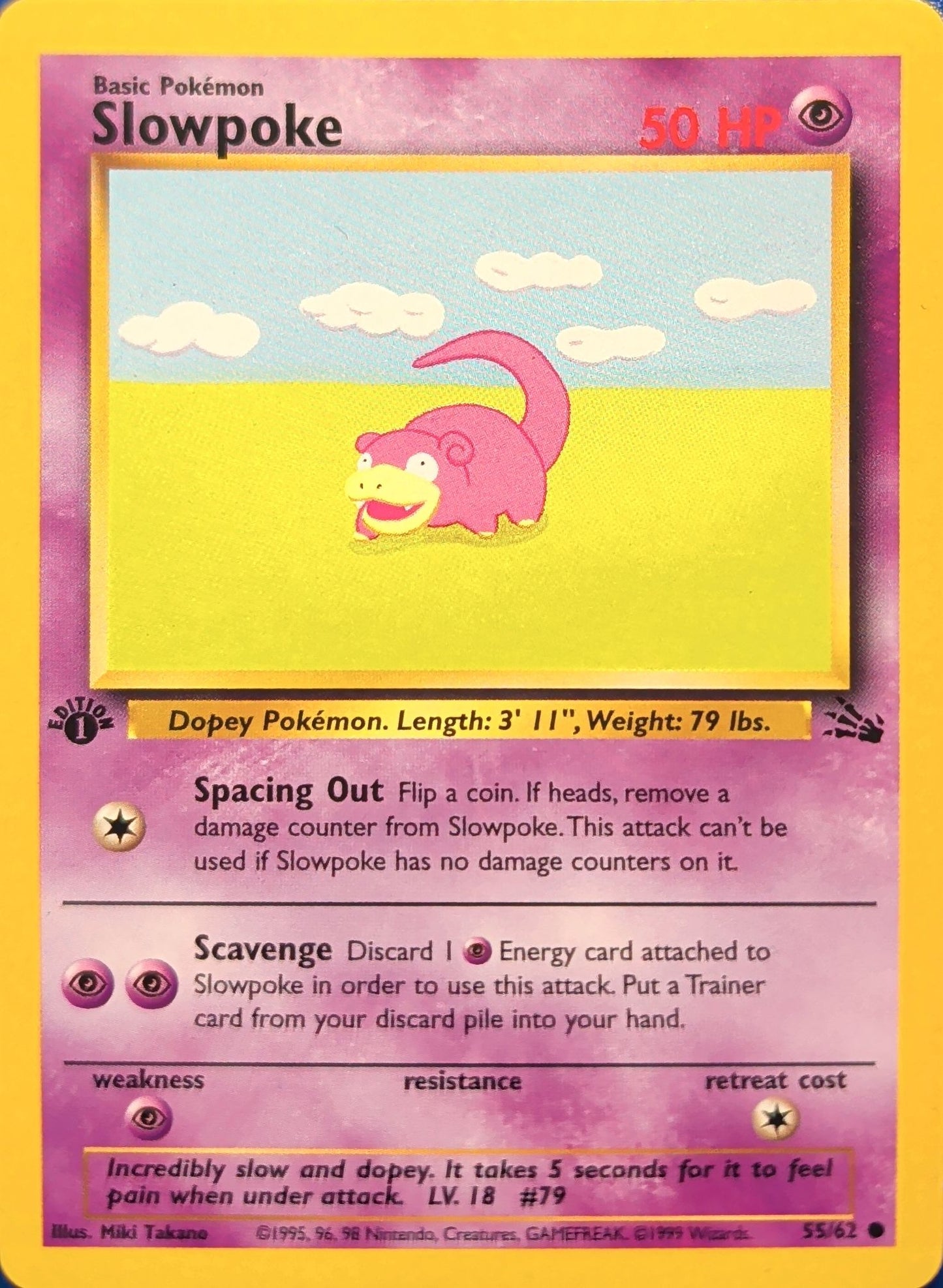 Slowpoke Common Fossil 55/62 MP
