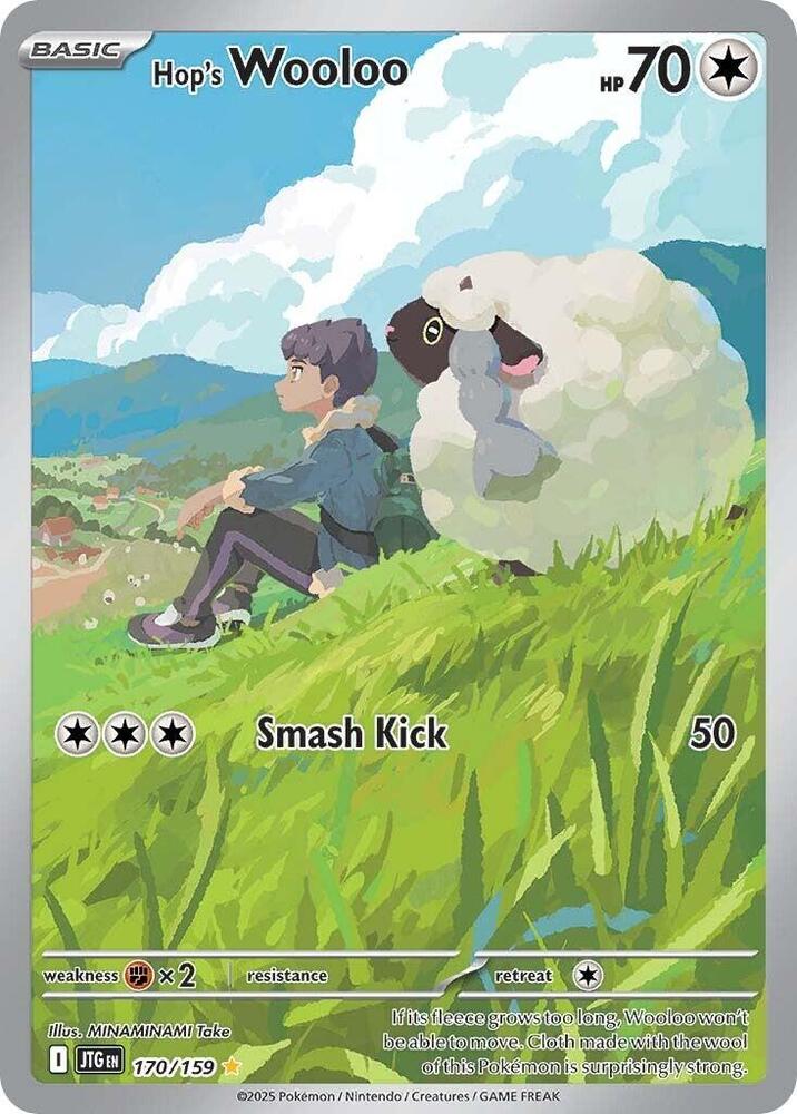 Hop's Wooloo Illustration Rare SV09: Journey Together 170/159 MP (Back)