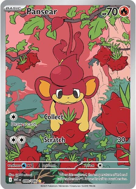 Pansear Illustration Rare SV: White Flare 099/086 MP (Back)