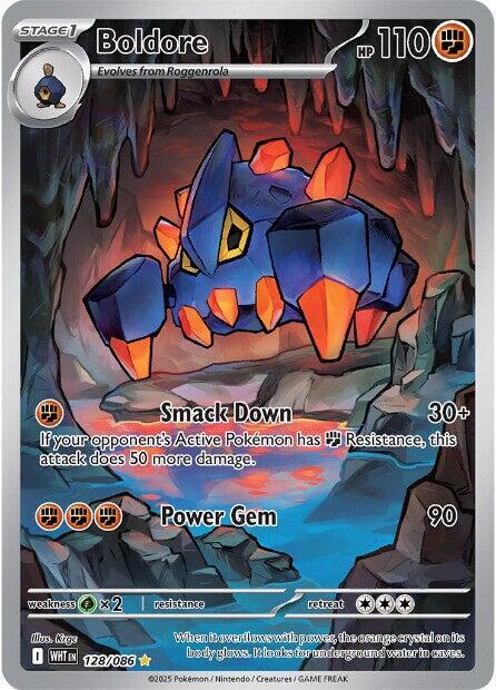Boldore Illustration Rare SV: White Flare 128/086 NM (Back)