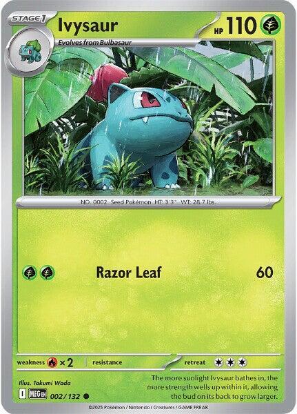 Ivysaur Common ME01: Mega Evolution 002/132 MP (Back)