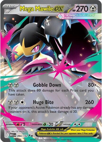 Mega Mawile ex - Double Rare ME01: Mega Evolution 094/132 MP (Back)
