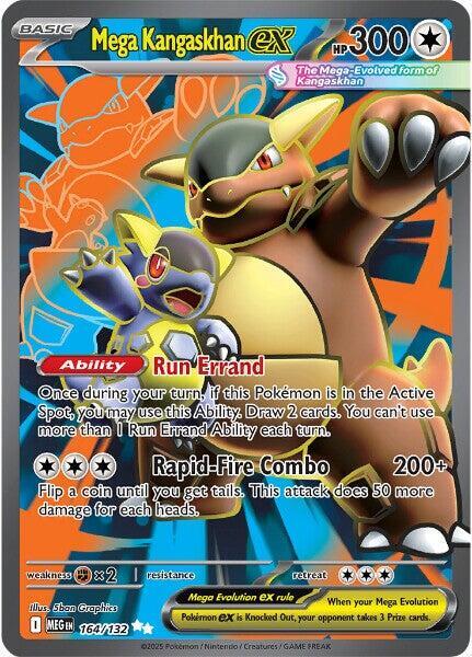 Mega Kangaskhan ex Ultra Rare ME01: Mega Evolution 164/132 MP (Back)