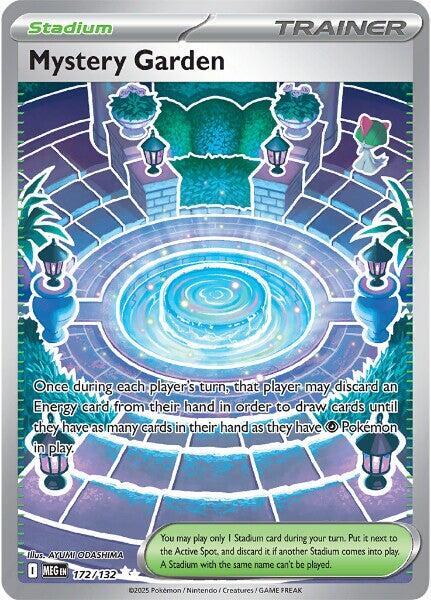 Mystery Garden Ultra Rare ME01: Mega Evolution 172/132 NM (Back)