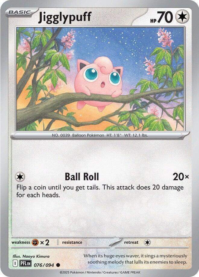 Jigglypuff Common ME02: Phantasmal Flames 076/094 MP (Back)
