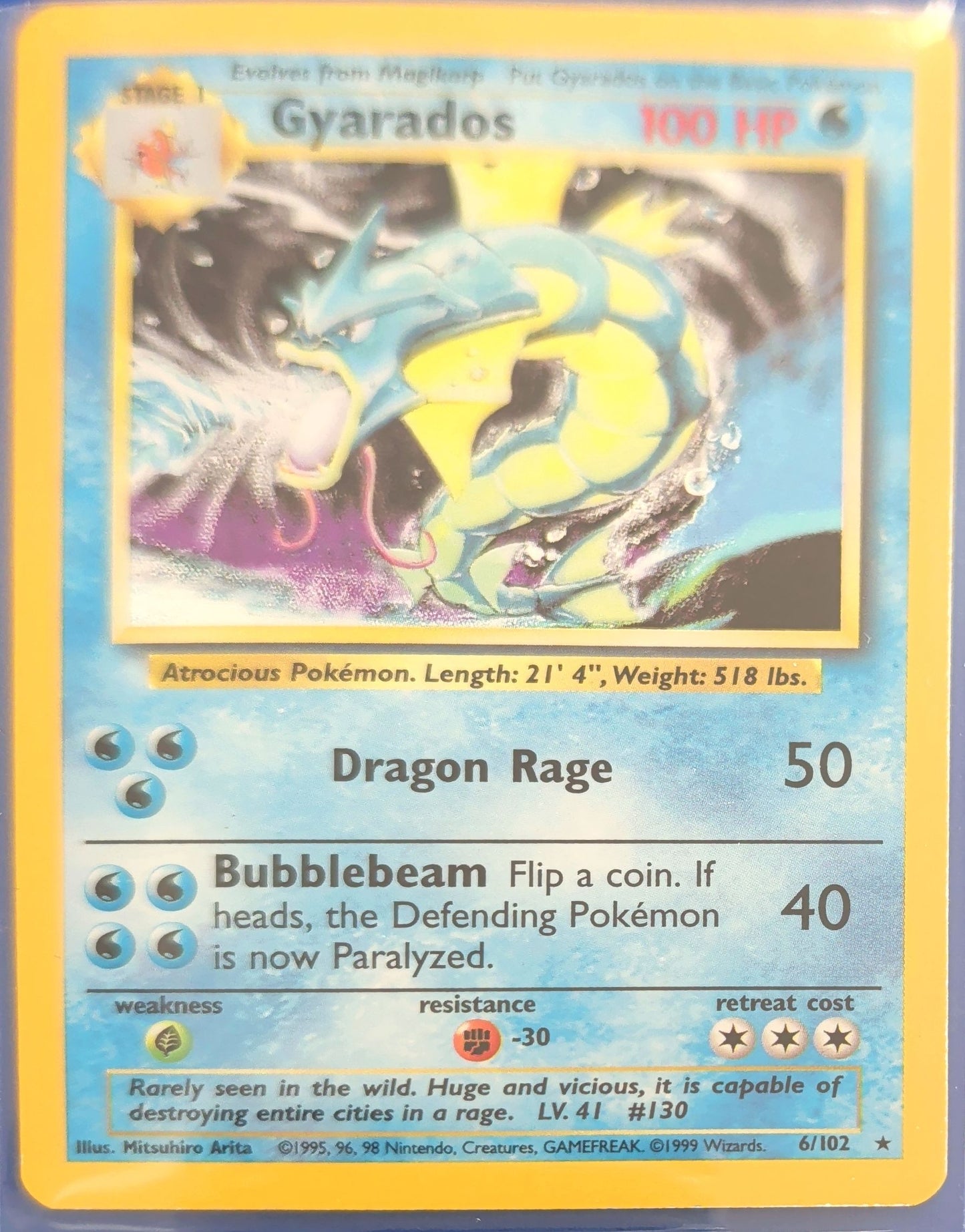 Gyarados Holo Rare Base Set 006/102 MP