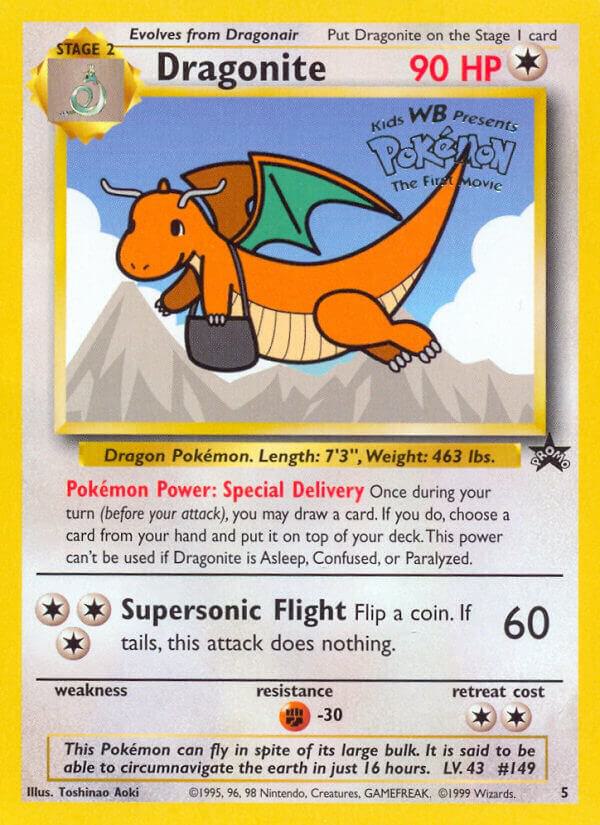 Dragonite (Movie Promo) Promo WoTC Promo 05/53 MP (Back)