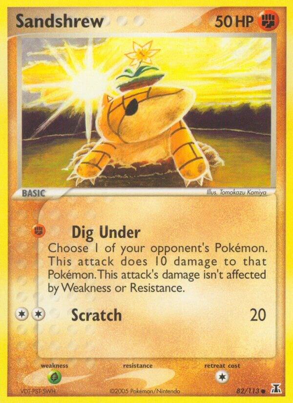 Sandshrew Common Delta Species 82/113 MP (Back)