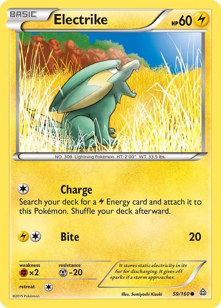 Electrike Common XY - Primal Clash 59/160 MP (Back)