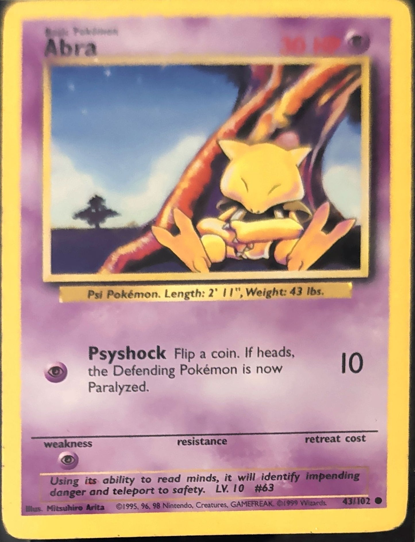 Abra Common Base Set 043/102 MP