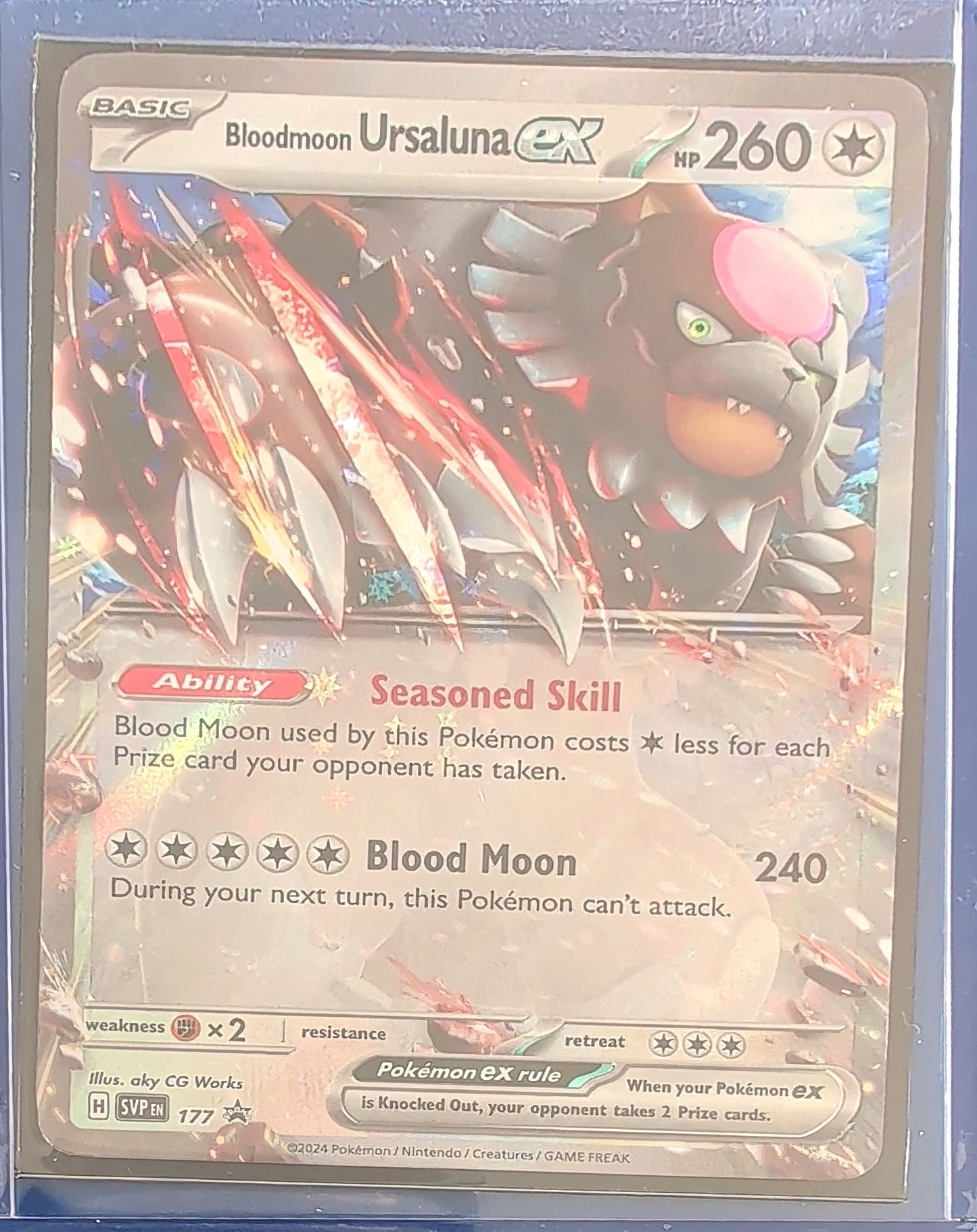 Bloodmoon Ursaluna ex - Promo SV: Scarlet & Violet Promo Cards 177 MP