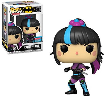 Funko Pop! vinyl figure of Punchline with packaging on a white background
