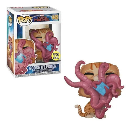 Funko Pop! vinyl figure of Goose (Flerken) from Captain Marvel with packaging on a white background