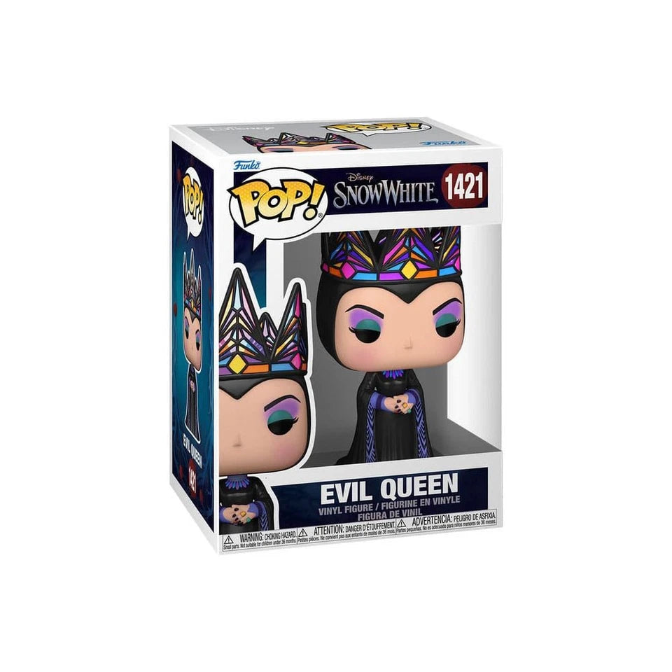 Funko Pop! vinyl figure packaging of the Evil Queen from Snow White on a white background