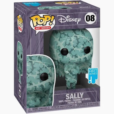 Funko Pop! vinyl figure packaging featuring Disney's Sally from The Nightmare Before Christmas.
