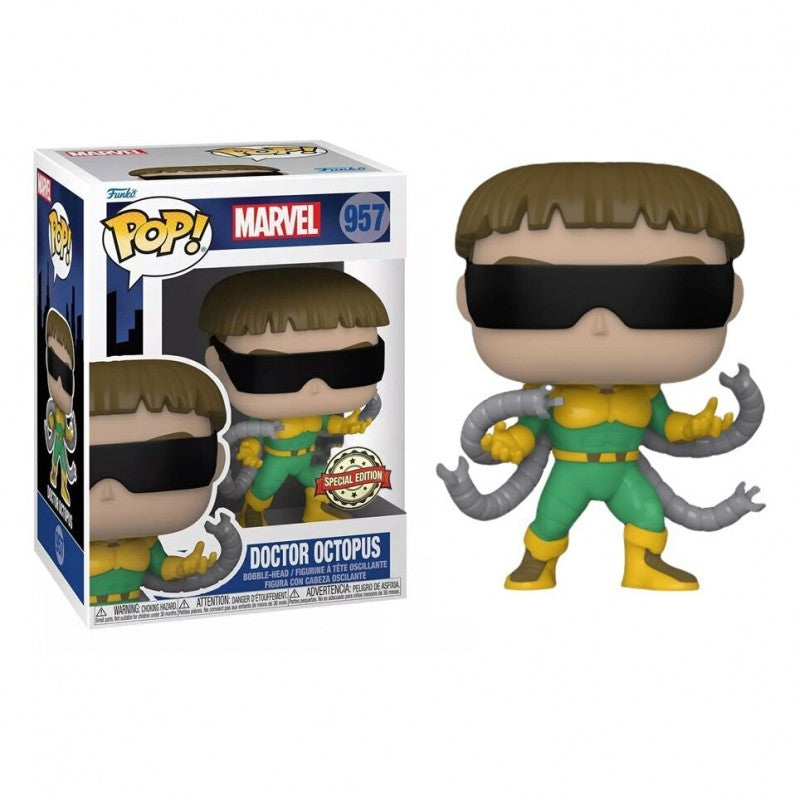 Funko Pop! Marvel Doctor Octopus figure with packaging on a white background