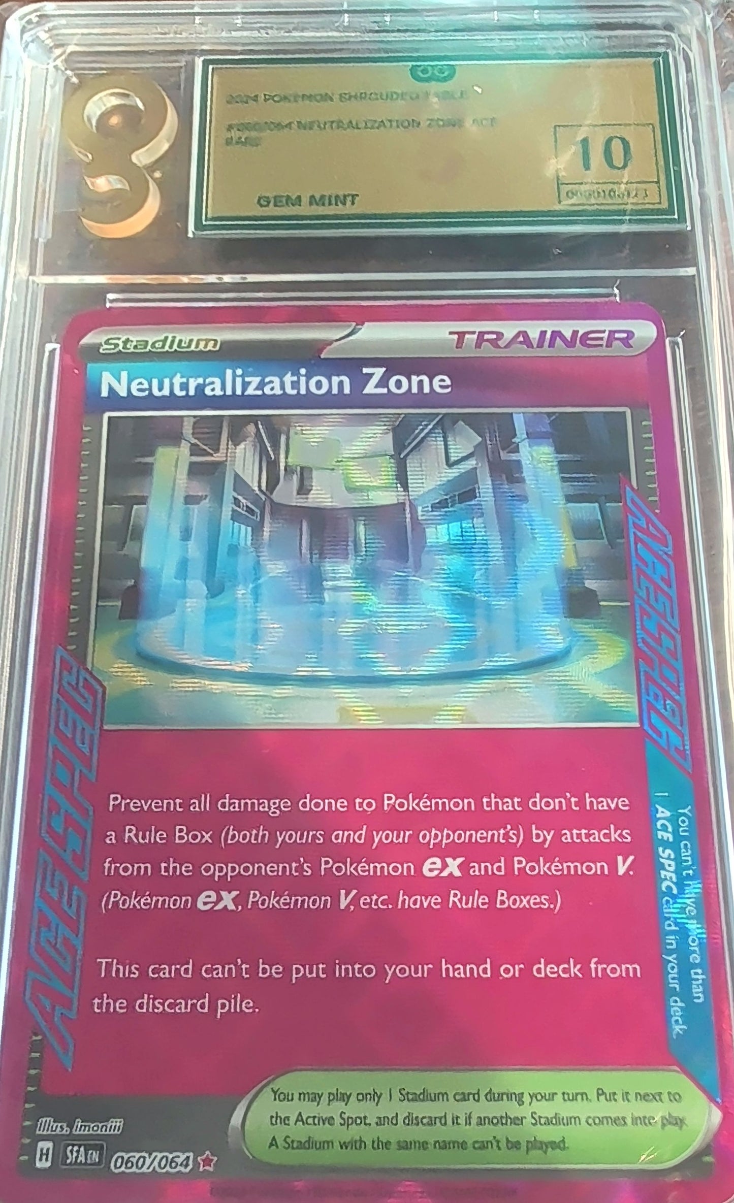 Pokemon Neutralization Zone Only Graded 10