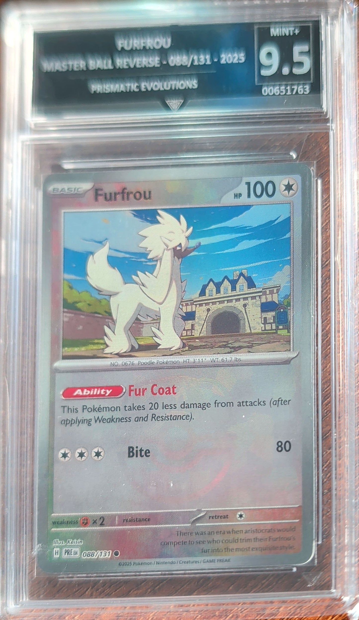 Pokemon Furfrou Master Ball Prismatic Evolution 088/131