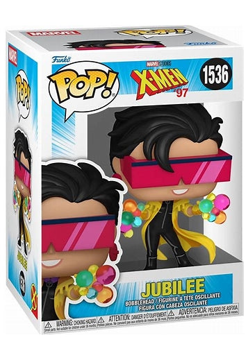Funko Pop! Marvel X-Men Jubilee figure packaging on a white background