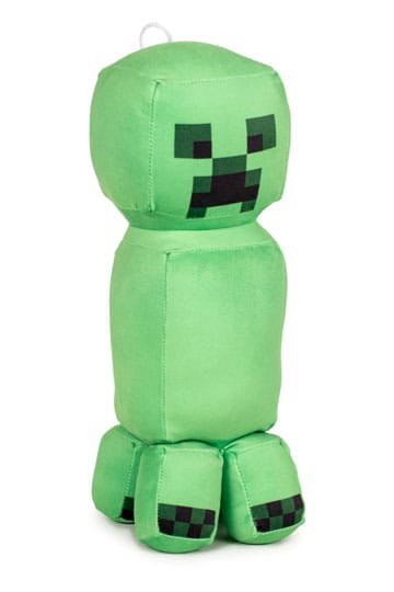 Green plush toy resembling a character from a popular video game on a white background