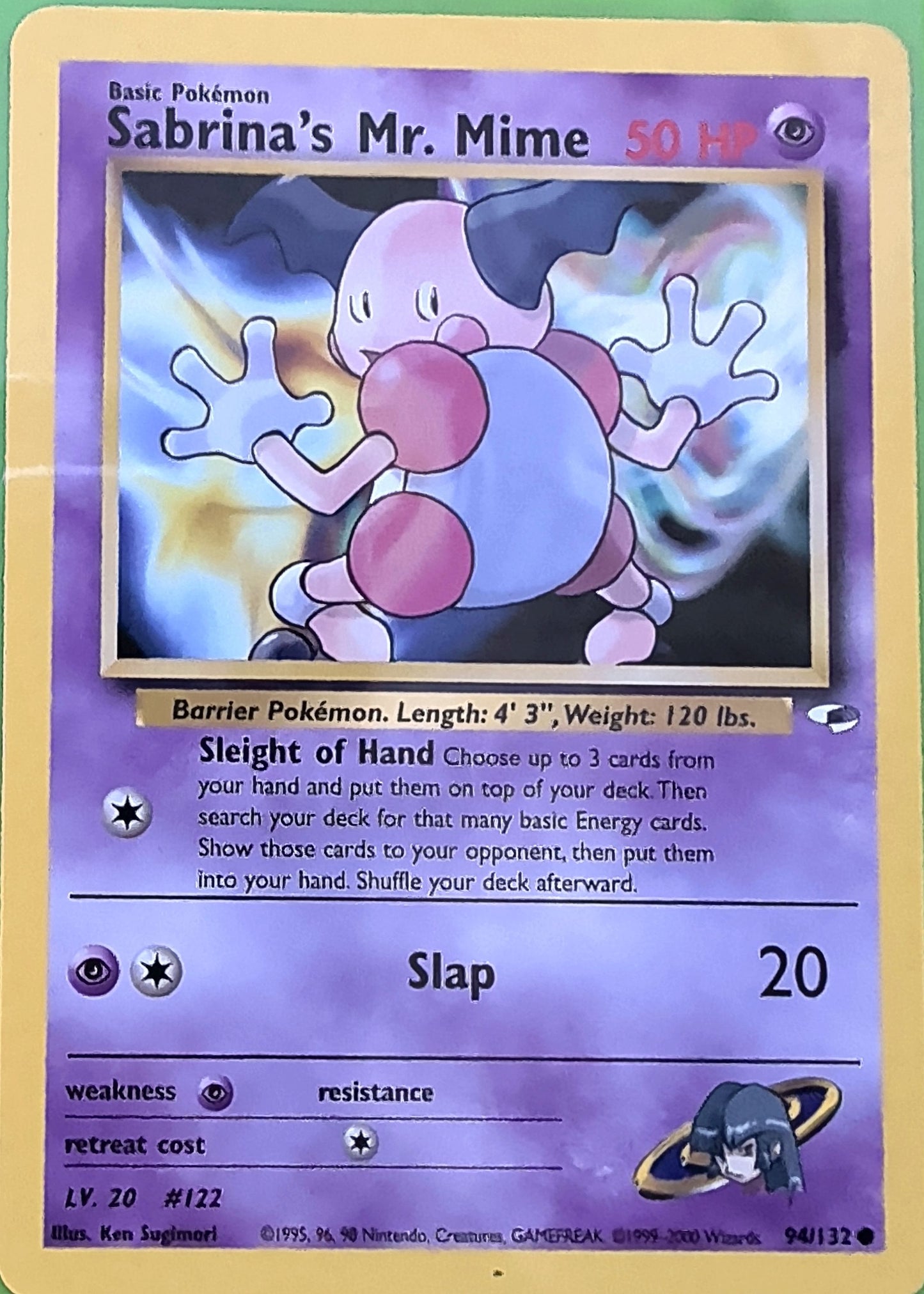 Sabrina's Mr. Mime Common Gym Heroes 094/132 MP