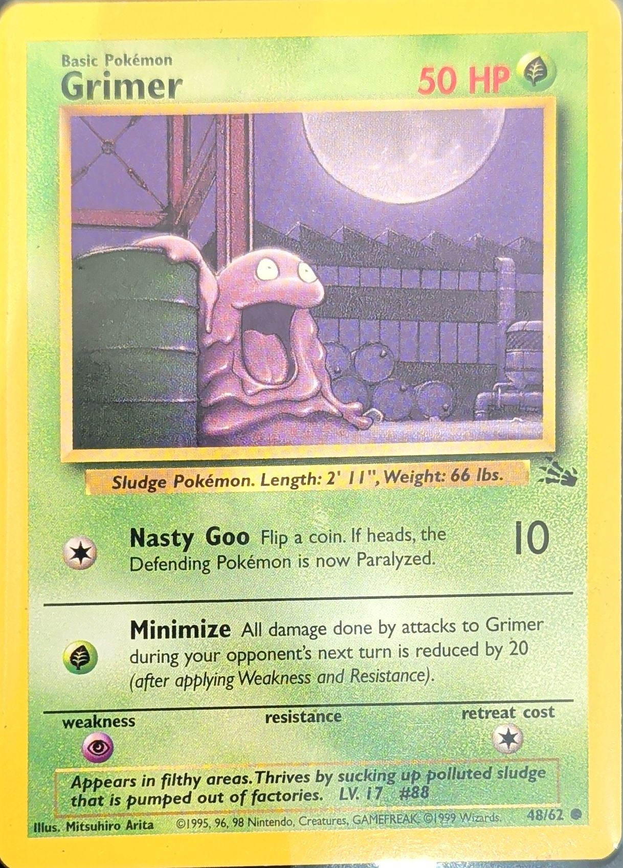 Grimer Common Fossil 48/62 MP