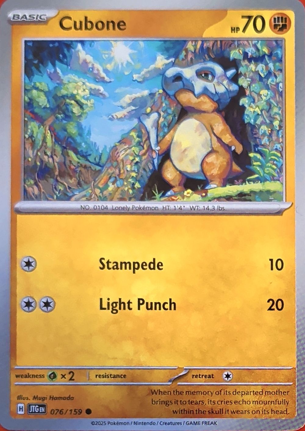 Cubone Common SV09: Journey Together 076/159 MP